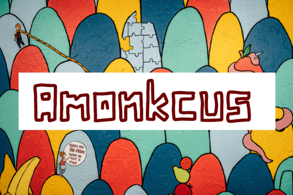 Amonkcus: A Quirky Display Font for Bold Campaigns