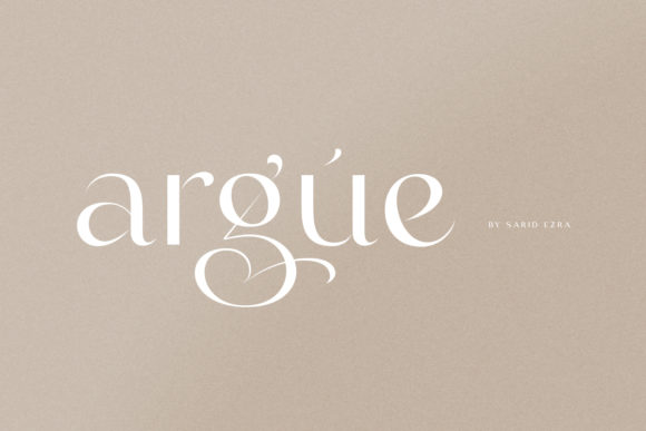 Argue: A Bold Display Font for Confident Branding