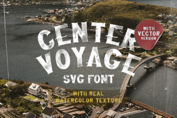 Center Voyage: A Unique Display Font for Crafters