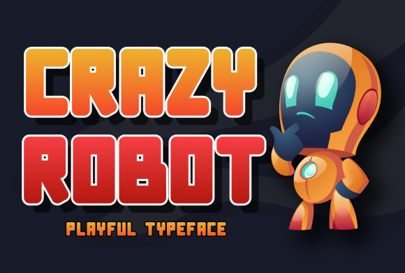 Crazy Robot: A Techno Display Font for Crafters