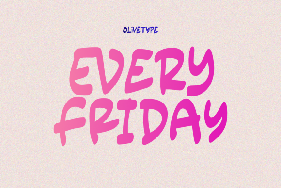 Every Friday: The Urban Display Font for Bold Campaigns