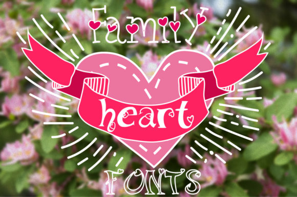 Family Heart: A Quirky Display Font for Web Design