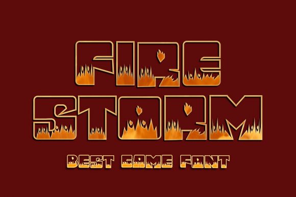 Fire Storm: A Bold Display Font for Web Design