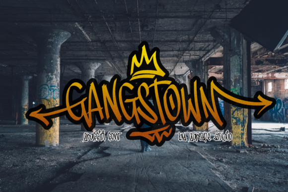 Gangstown: A Bold Graffiti Display Font for Modern Editorial