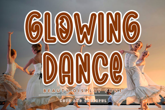 Glowing Dance: A Modern Display Font for Web Design