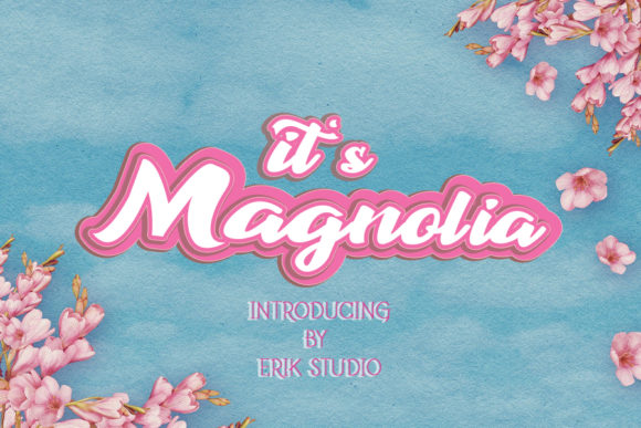 It s Magnolia: A Sweet Display Font for Creators