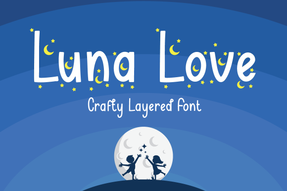 Luna Love: A Whimsical Display Font for Web Design