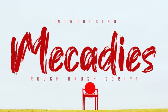 Mecadies: A Textured Display Font for Bold Branding
