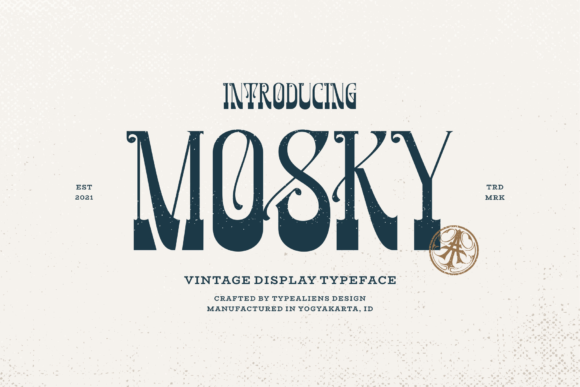 Mosky: A Distinct Display Font for Editorial Design
