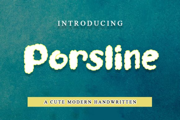 Porsline: A Sweet Display Font for Web Design