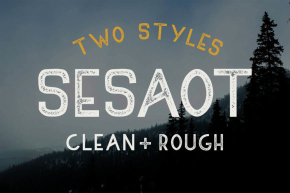 Sesaot: The Bold Display Font for Branding