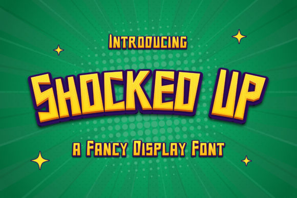 Shocked Up Font: A Playful Display Typeface for Campaigns