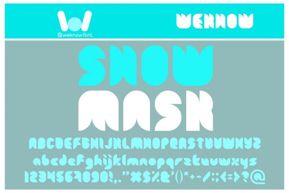 Snow Mask: A Techno Display Font for Bold Branding