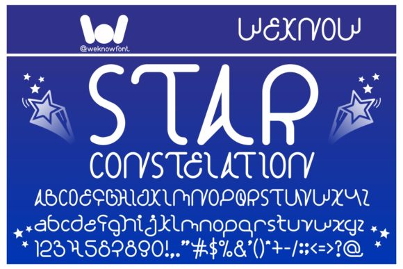 Star Constellation: A Display Font for Editorial Design