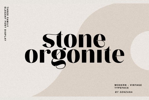 Stone Orgonite: A Premium Display Font for Campaigns