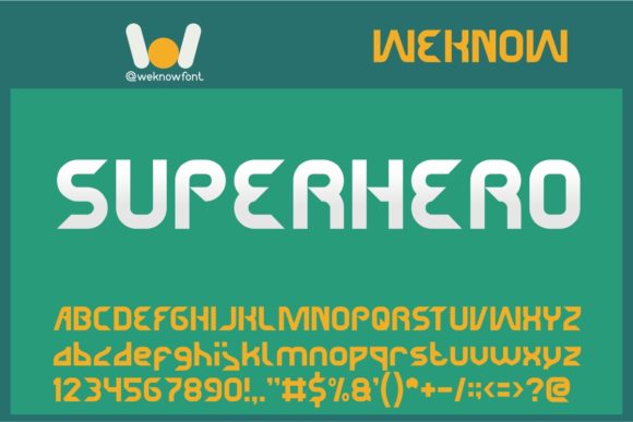 Superhero Font: Bold Display Typeface for Makers