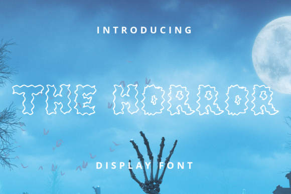 The Horror Display Font for Bold Craft Designs