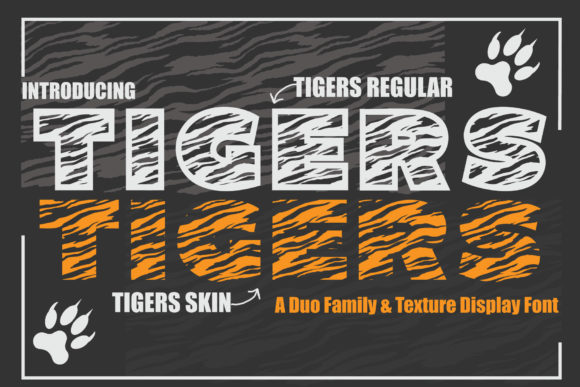 Tigers: A Bold Display Font for Impactful Design