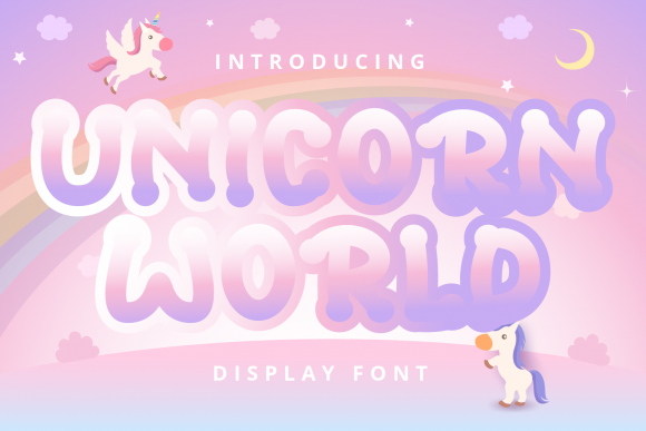 Unicorn World: A Bubbly Display Font for Campaigns